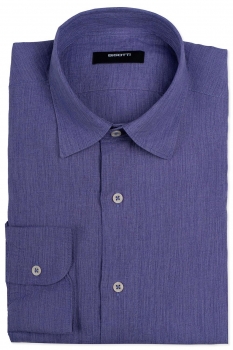 Slim body purple plain shirt