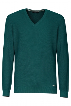 Slim body green sweater