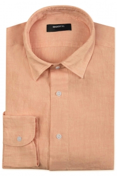 Superslim orange plain shirt