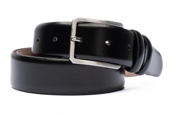 Belt black genuine leather