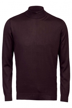 Slim body purple sweater