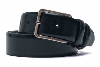 Belt navy genuine leather