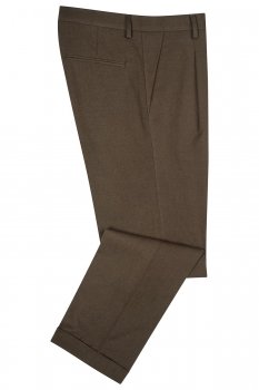 Pantaloni slim maro uni