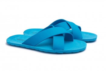 Blue 100% pvc flip-flops
