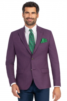 Slim body purple plain blazer