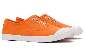 Orange cotton shoes
