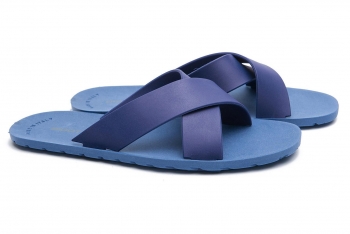 Blue 100% pvc flip-flops