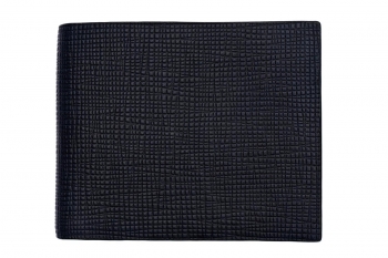 Wallet navy genuine leather
