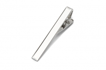 Silver tie clip