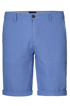 Slim body light blue plain trousers